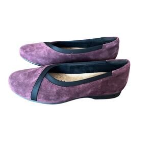 Women's Clarks Unstructured Casual Slip On Loafers Clogs Shoes Size 8 M Suede